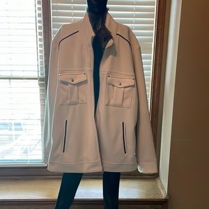 Off white jacket worn but in good condition